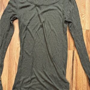 Mossimo Supply Co. Dark Olive Long Sleeve Top